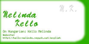 melinda kello business card